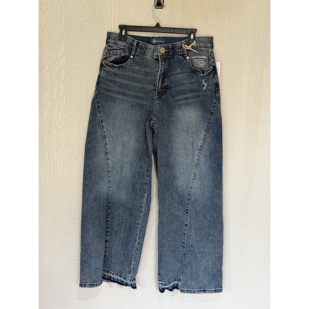 New Democracy Ab Solution  Wide Leg Jeans Size 6 NWT's Hippie Grunge MSRP $94